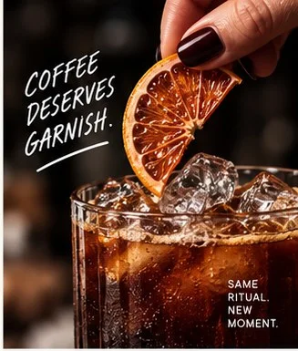 Garnish Coffee, drop